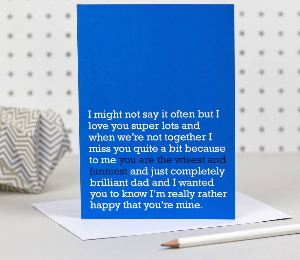 You Are The Wisest And Funniest: Card For Dad, 1 of 2