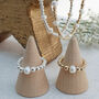 Sterling Silver 925 Freshwater Pearl Stacking Stretch Bead Ring, thumbnail 8 of 9