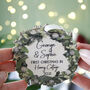 New Home Wooden Wreath Christmas Tree Decoration, thumbnail 5 of 8