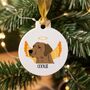 Personalised Christmas Tree Decoration Dog Angel Memorial, thumbnail 1 of 11