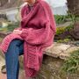 Cosy Longline Cardigan Easy Knitting Kit, thumbnail 2 of 6