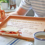 Personalised Bacon Sandwich Bamboo Serving Tray, thumbnail 2 of 7