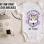 Siberian Husky Baby Onesie, thumbnail 3 of 6