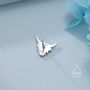 Sterling Silver Dainty Highland Cow Stud Earrings, thumbnail 3 of 11