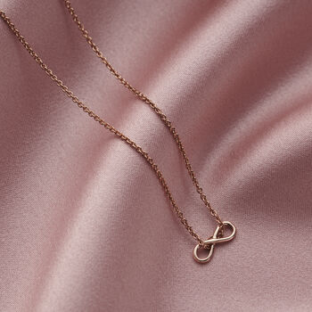 9ct Gold Infinity Necklace, 8 of 10