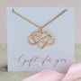 Gold Plated Infinity Heart Pendant, thumbnail 1 of 5