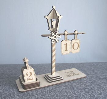 Personalised Lamp Post Advent Calendar, 3 of 3