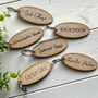 Personalised Oval Wooden Keyring, thumbnail 3 of 9