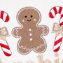 First Christmas Gingerbread Personalised Embroidered Sweatshirt Jumper, thumbnail 2 of 5