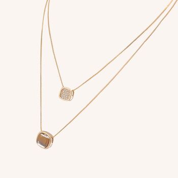 Alison Gold Plated Necklace Layered Necklace, 3 of 7