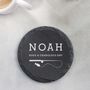 Personalised Funny Fishing Pun Slate Coaster, thumbnail 6 of 8