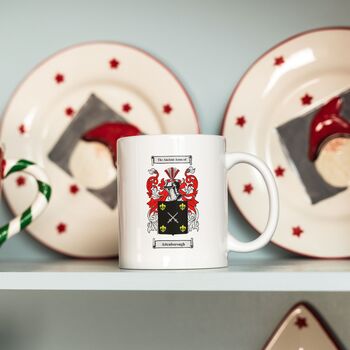Personalised Coat Of Arms Mug – Family Name Gift, 7 of 9