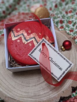 Christmas Macaron Bauble, 3 of 5