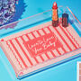 Personalised 'Love To Love You' Decorative Acrylic Tray, thumbnail 1 of 3
