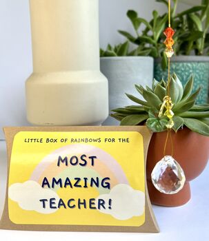 Teacher Gift, Drop Suncatcher, 6 of 6