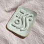 Geometric White Ceramic Soap Dish, thumbnail 2 of 3