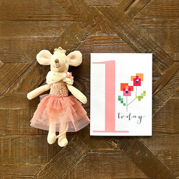 Mini Cross Stitch 1st Birthday Card, 4 of 4