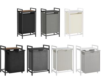 Laundry Basket Laundry Hamper Single Compartment, 9 of 9