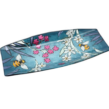 The Beekeeper Glass Long Rectanguar Dish In Gift Box, 2 of 3