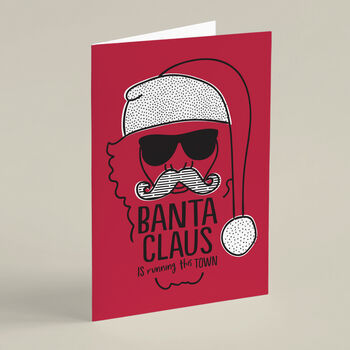 'Banta Claus' Funny Christmas Card, 4 of 5