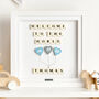 Welcome To The World Baby Boy Personalised Gift Frame, thumbnail 1 of 8
