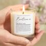 Beautician Gift Definition Scented Candle For Beauticians, thumbnail 1 of 9