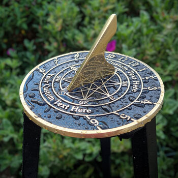 Personalised General Gift Star Sundial Celebration Present, 7 of 12