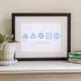 Glyph Family Print Personalised, thumbnail 2 of 10