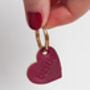 Bestie Leather Heart Keyring, thumbnail 2 of 8