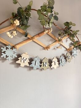 Winter Garland Hanging Bunting For Home Decoration Seasonal Bunting, 10 of 10