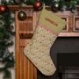Personalised Christmas Stocking 'Gold Xmas Lights', thumbnail 1 of 3