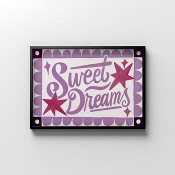 Sweet Dreams Poster, Bedroom Art, 3 of 7