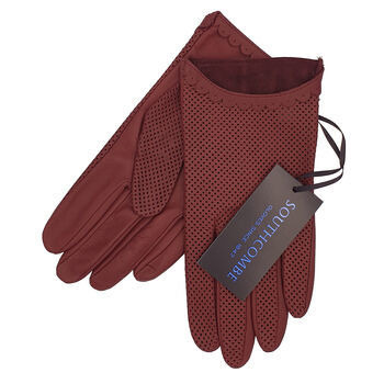 Peggy. Women's Unlined Leather Driving Gloves, 5 of 11
