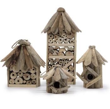 Tall Bee And Bug House Made From Driftwood, 7 of 7