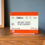 Personalised Train Ticket Retirement Gift, thumbnail 2 of 4