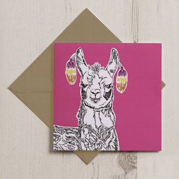 Larry The Llama Greeting Card, 2 of 2