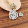 25th Silver Anniversary Gift Memories Pewter Keyring, thumbnail 6 of 7