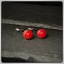 Personalised Red Cricket Ball Cufflinks, thumbnail 7 of 10