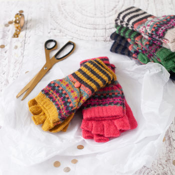 Fabulous Fairisle Knit Gloves, 5 of 12