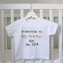 Promotion To Big Brother Or Sister Reveal T Shirt, thumbnail 1 of 3