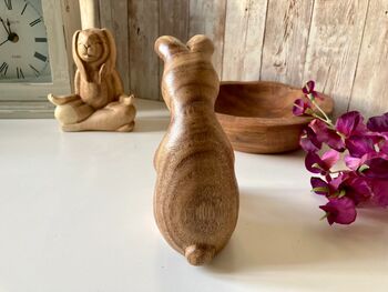 Yoga Bunny Rabbit Statue 13cm Pilates Gift Home Decor, 7 of 10
