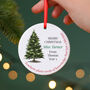 Personalised Christmas Ornament Thank You Teacher, thumbnail 1 of 2