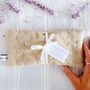 Embroidered Natural Lavender Eye Pillow, thumbnail 4 of 6