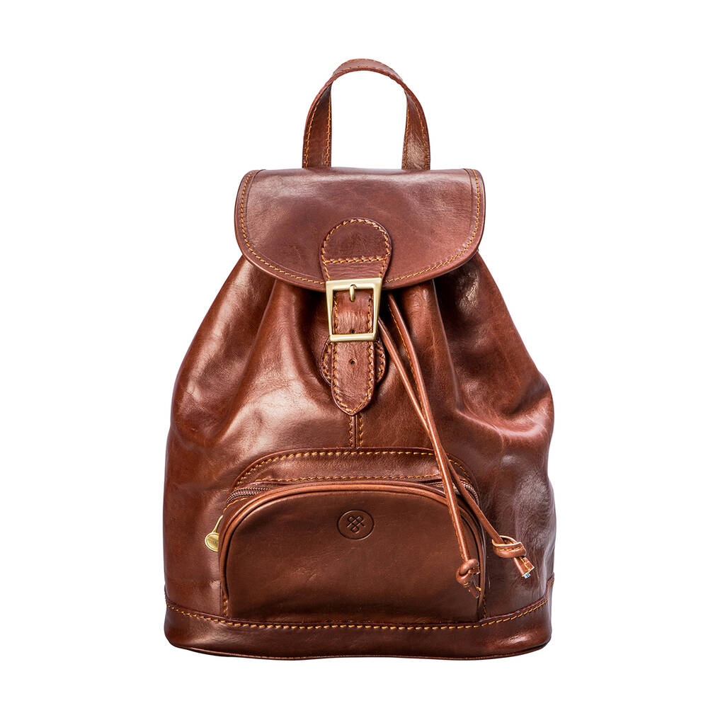 Women's Italian Leather Classic Backpack 'sparano' By Maxwell Scott Bags