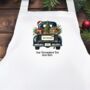 Personalised Christmas Vintage Truck Cooking Apron, thumbnail 5 of 9