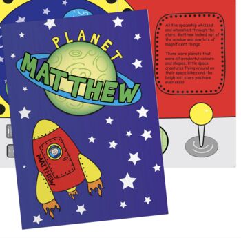 Personalised Space Story Book, 2 of 2