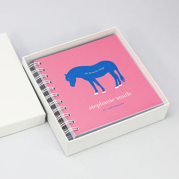 Personalised Kid's Pony Small Notebook, 3 of 9