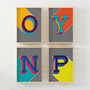 Colourful Bold Alphabet Letters Art Print Gallery Wall, thumbnail 10 of 12