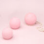 G Decor Georgia Light Pink Ombre Sphere Ball Candles, thumbnail 2 of 9