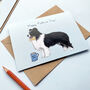 Border Collie Father's Day Card, thumbnail 2 of 2